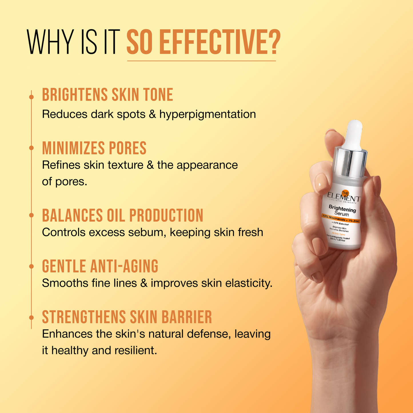 Holistic Brightening Kit - Inside–Out Glow- Skin Brightening Drops with Manjishtha & Amla + 10% Niacinamide Serum + 2% Niacinamide Sunscreen