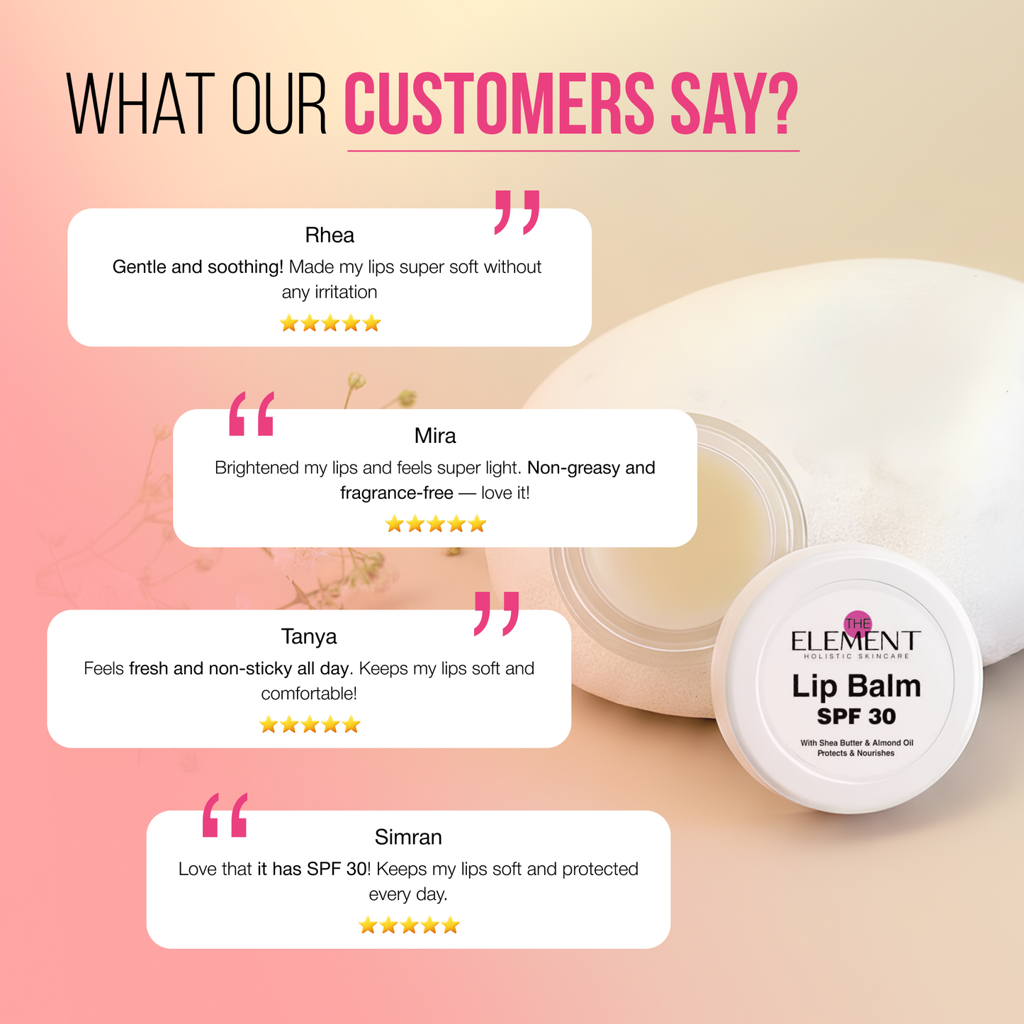 Lip Treatment Balm with SPF 30 & Vitamin E