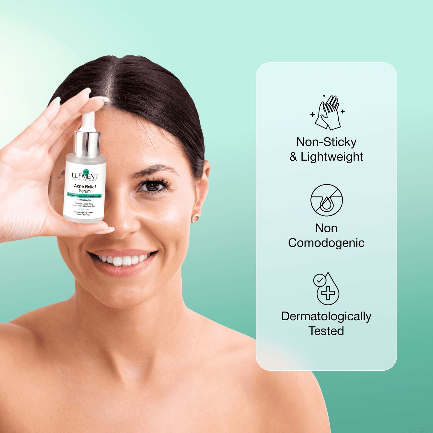 Non-sticky and lightweight, non-comedogenic, dermatologically tested