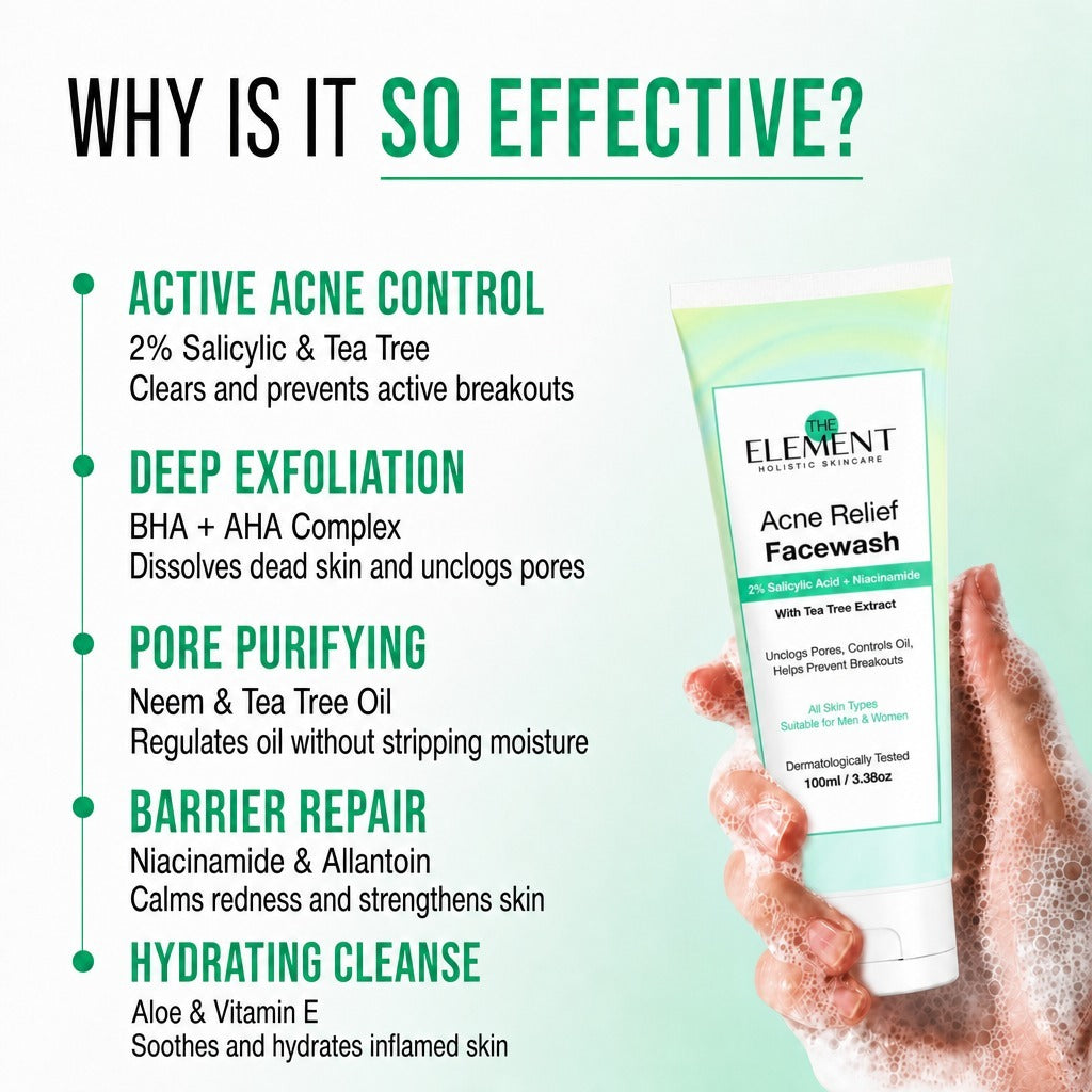 Acne Relief Face Wash — why it's so effective