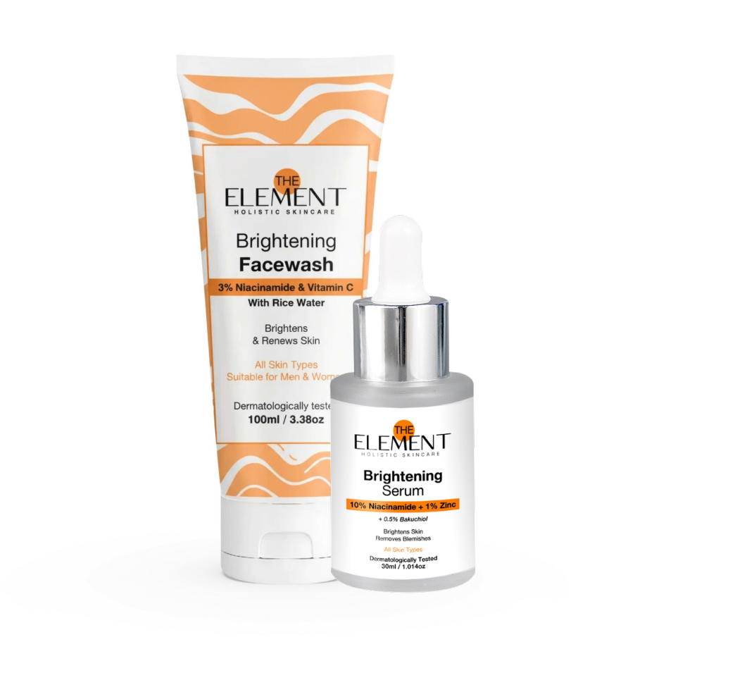The Element Brightening Glow Duo — Niacinamide Face Wash + Niacinamide Serum