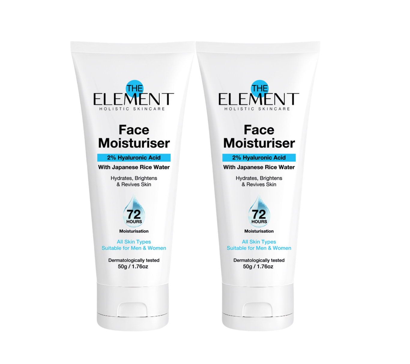 2% Hyaluronic Acid + Japanese Rice Water  Hydrating Face Moisturiser