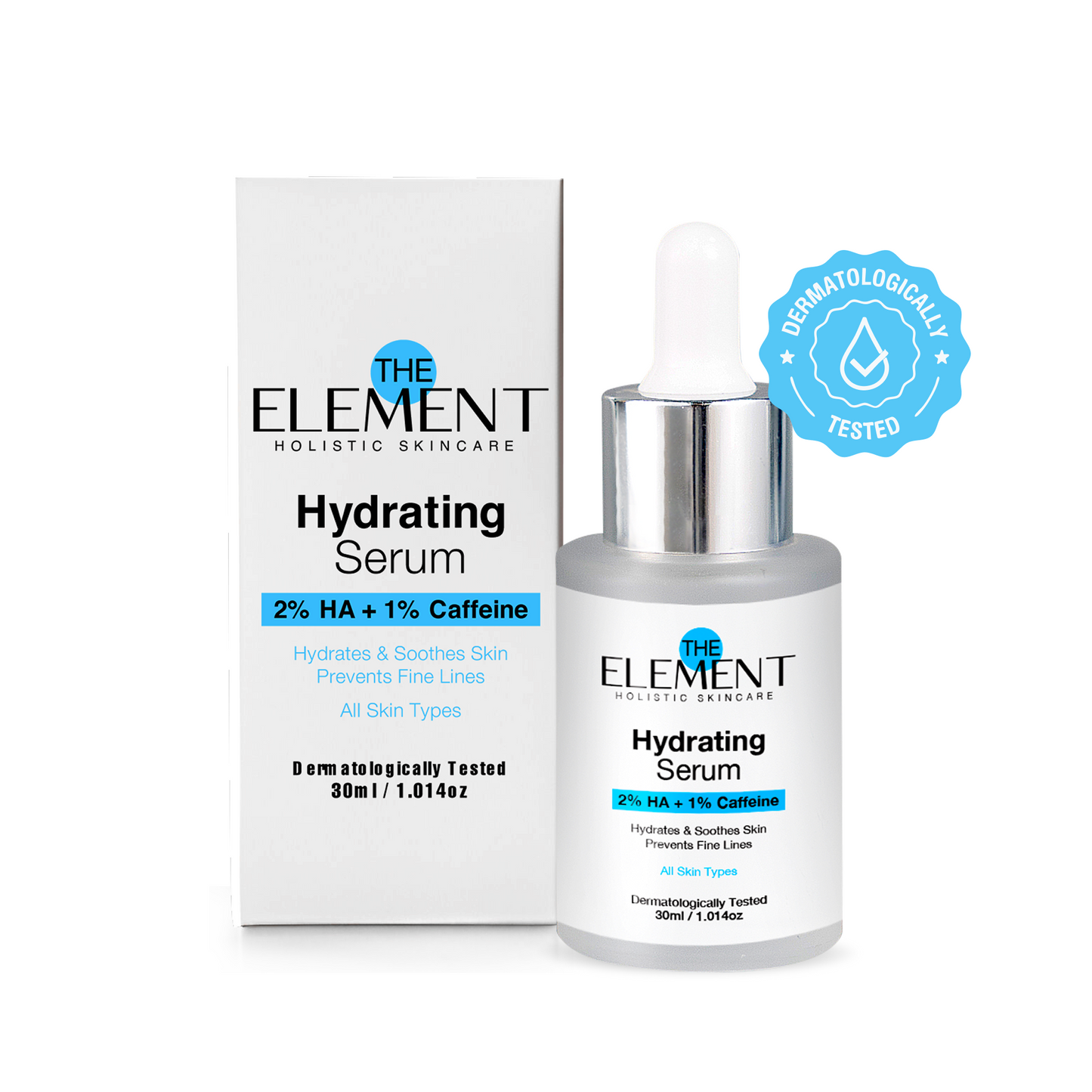 Dry Skin Rescue Combo -  2% HA + 1% Caffeine Hydrating Serum  + 2% HA Face Moisturiser