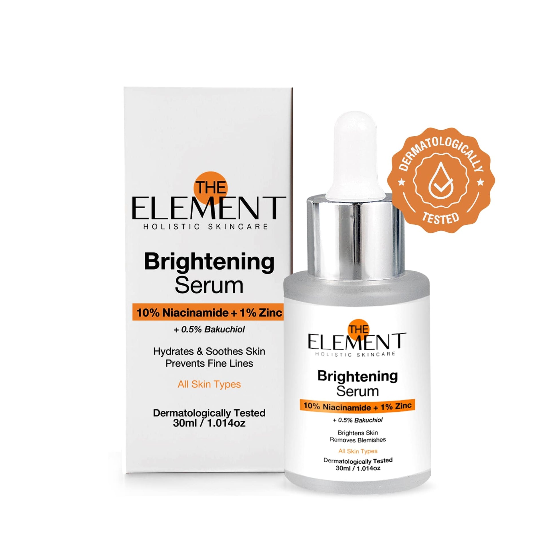 The Element Ultimate Brightening Combo — 10% Niacinamide Serum + SPF 50 Sunscreen