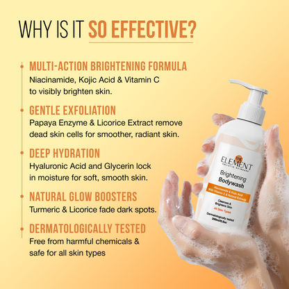 Brightening Bodywash with Niacinamide, Kojic Acid & Vitamin C