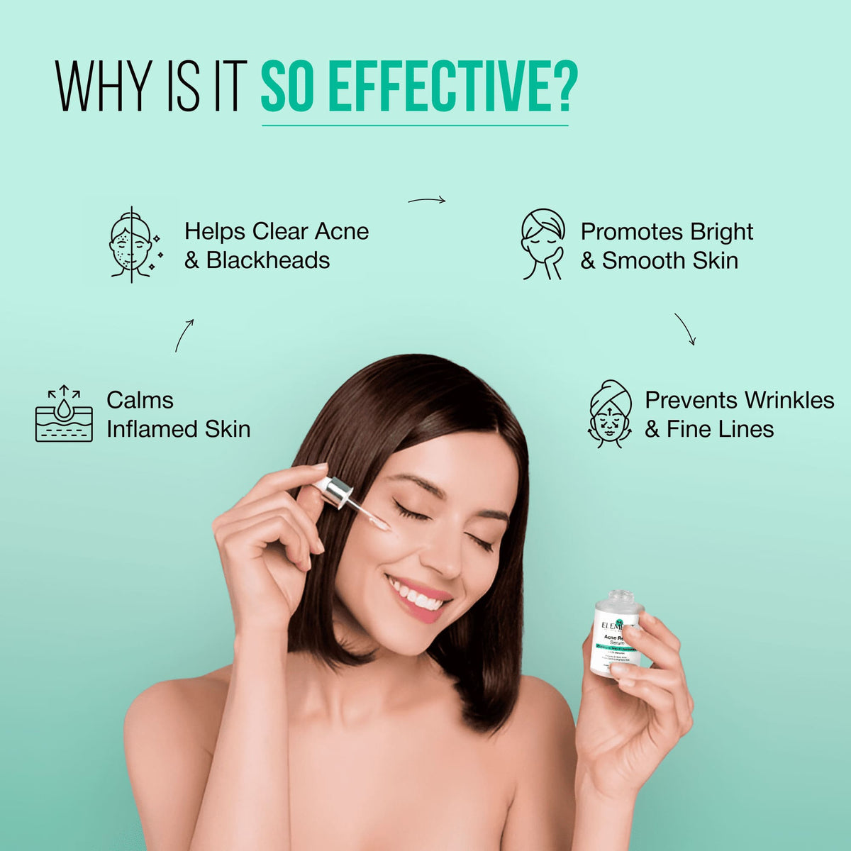 Complete Clear Skin Combo — why the Acne Relief Serum is so effective: clears acne and blackheads, calms inflamed skin