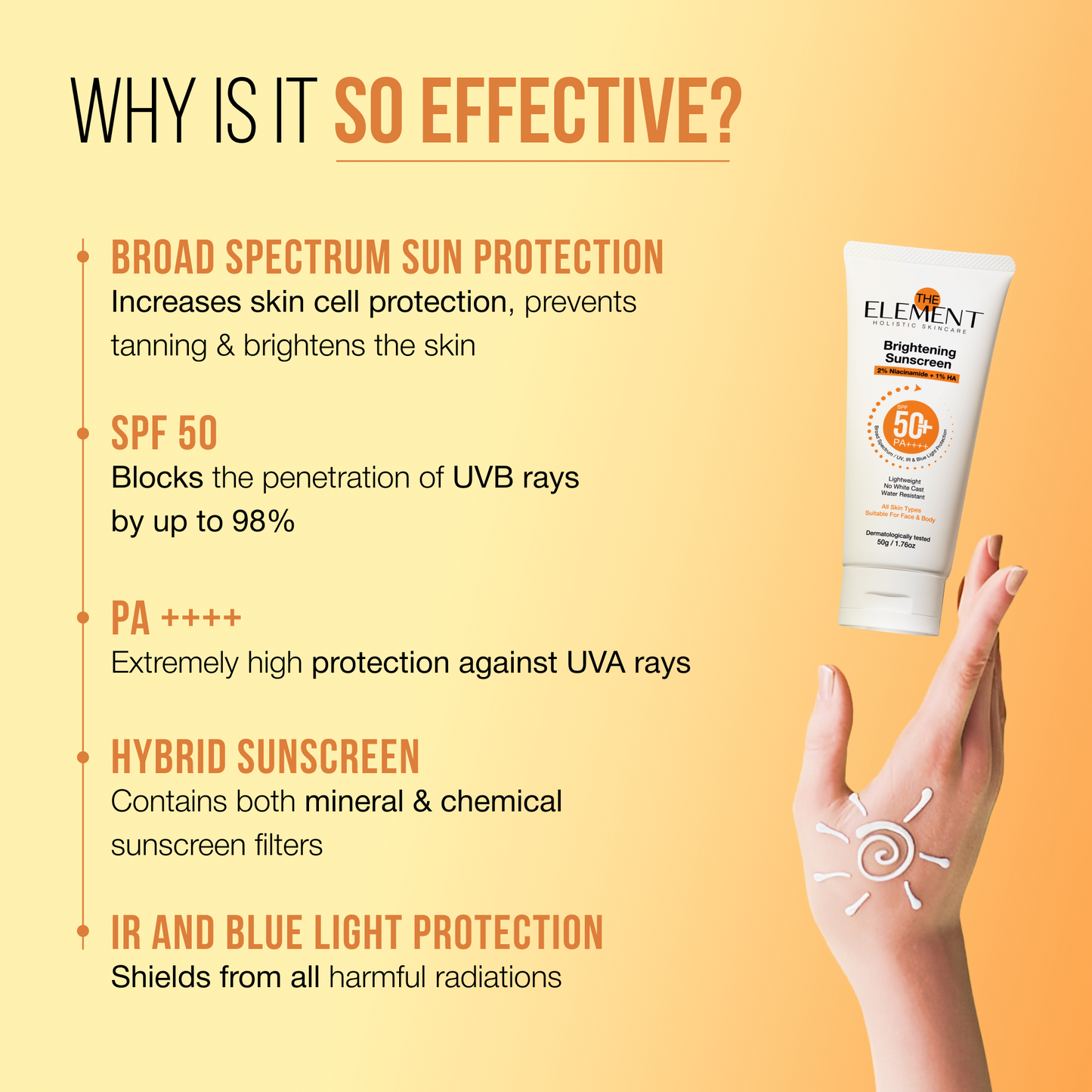 2% Niacinamide Brightening Sunscreen SPF 50 PA++++ — why it's so effective