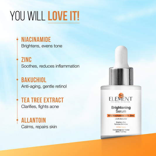 Bright and Soft Skin Combo - 10% Niacinamide Brightening Serum + 2% Hyaluronic Acid Moisturiser