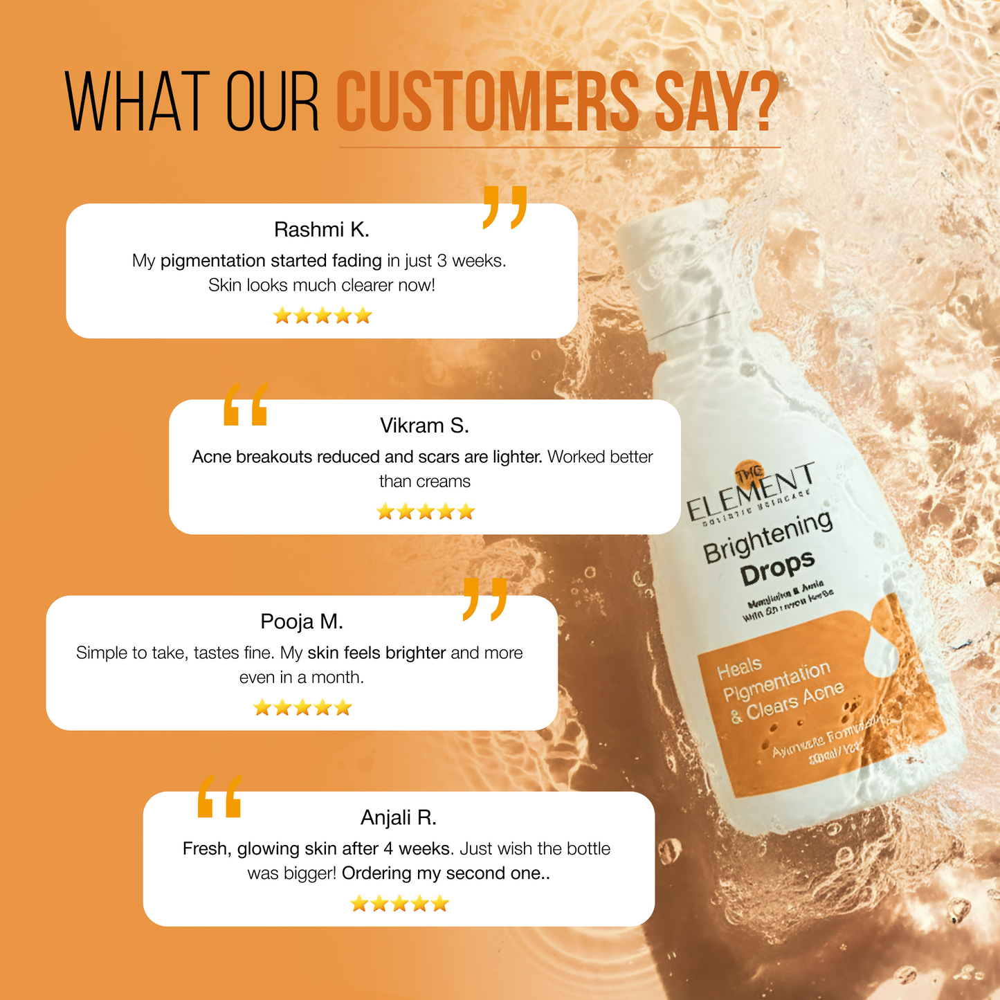 The Element Brightening Drops with Manjistha & Amla