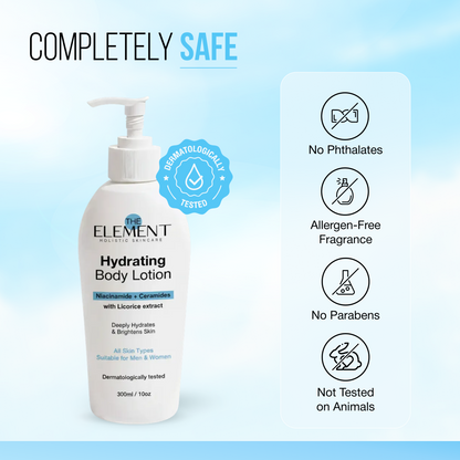 Hydrating Body Lotion with Niacinamide, Ceramides and Licorice Extract