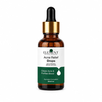 The Element Acne Relief Drops with Neem, Turmeric & Shatavari — Dropper