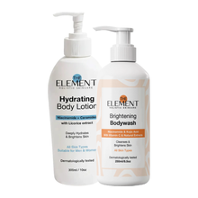 Body Glow & Hydration Duo - Brightening Bodywash + Hydrating Body Lotion