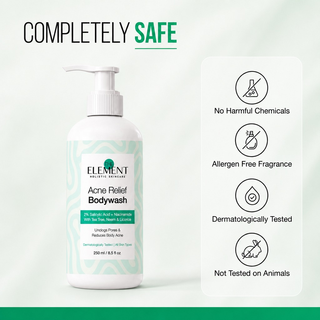 2% Salicylic Acid + Niacinamide Acne Relief Body Wash with Tea Tree & Neem