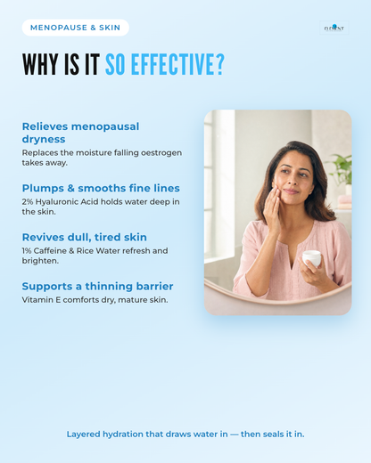 Why the Menopause Skin Hydration Duo works — relieves dryness, plumps fine lines, revives dull skin