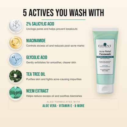 Holistic Clear Skin Kit — 5 actives you wash with in the Acne Relief Face Wash