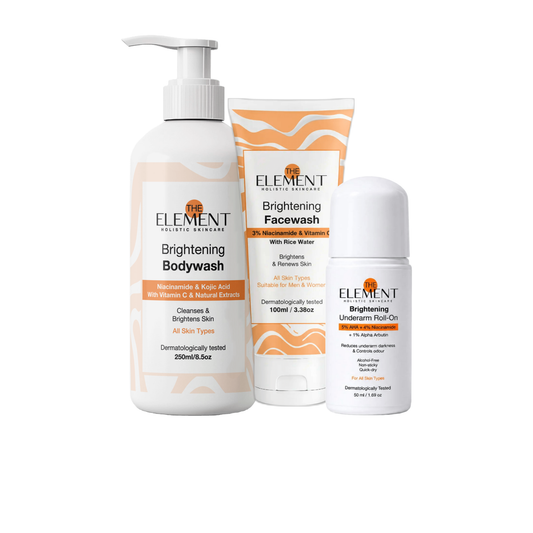 Head-to-Toe Brightening Kit — Brightening Face Wash, Brightening Bodywash and Brightening Underarm Roll-On
