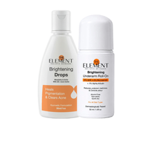 Inside–Out Underarm Brightening Duo — Roll-On + Ayurvedic Drops