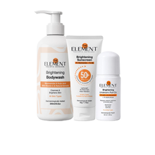 Must-Have Body Brightening Kit — Brightening Bodywash + Underarm Roll-On + SPF 50 Sunscreen