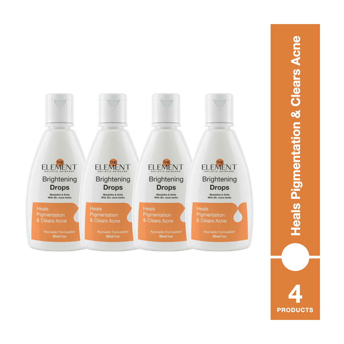 Brightening Drops 30ml x4 - 2 Month — Heals Pigmentation & Clears Acne