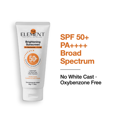 SPF 50+ PA++++ Broad Spectrum — The Element