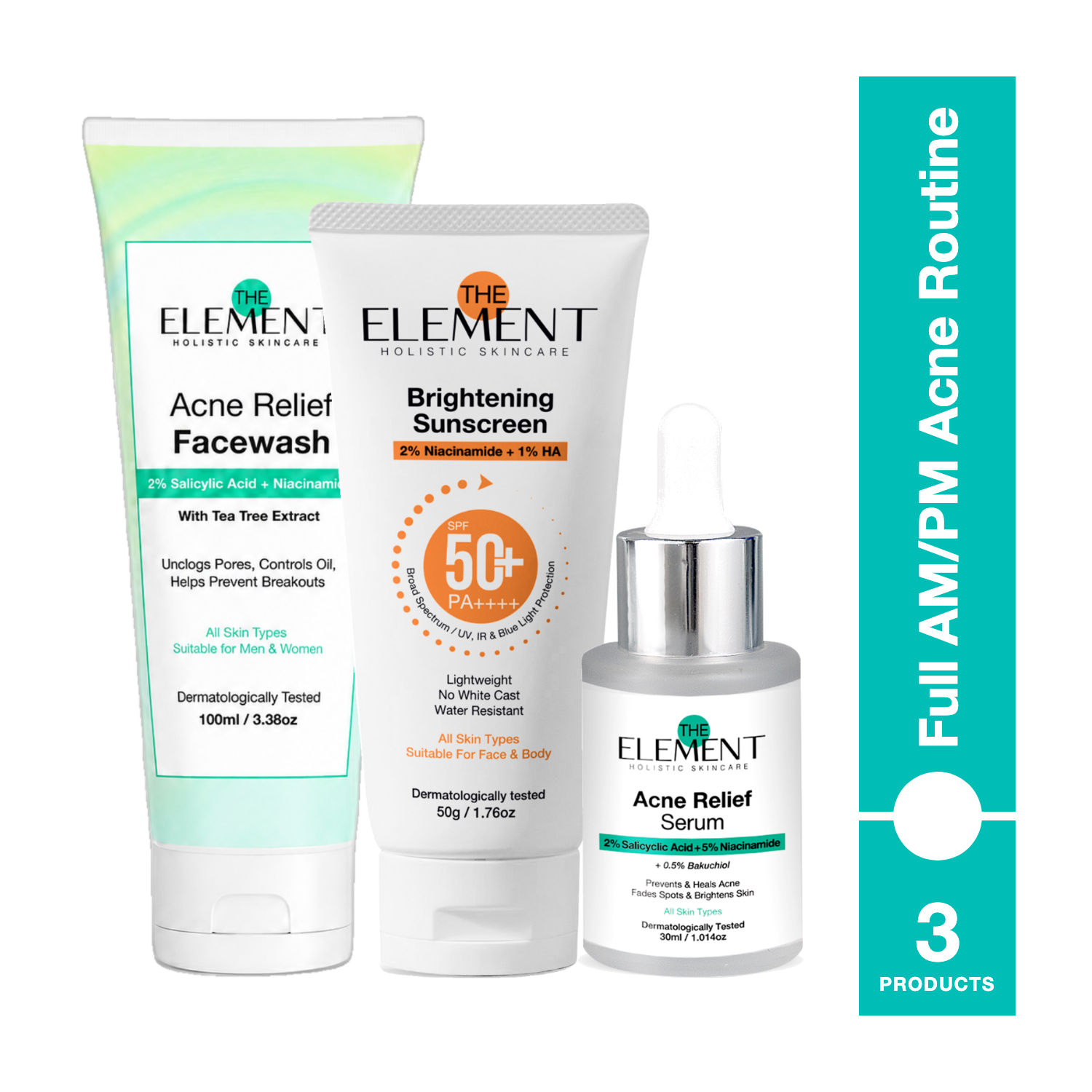 Full AM/PM Acne Routine — The Element