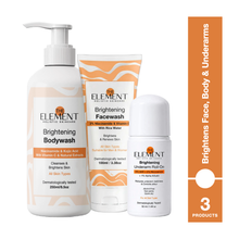 Head-to-Toe Brightening Kit — Face Wash + Bodywash + Underarm Roll-On
