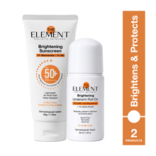 Bright & Protected Duo — Brightening Sunscreen SPF 50 + Underarm Roll-On