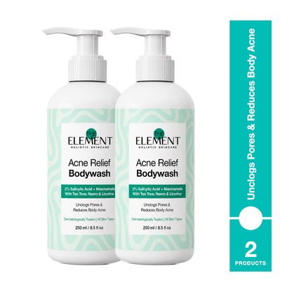 Acne Relief Body Wash 250ml x2 — Unclogs Pores & Reduces Body Acne