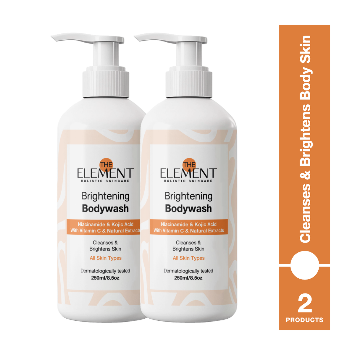 Brightening Bodywash 250ml x2 — Cleanses & Brightens Body Skin