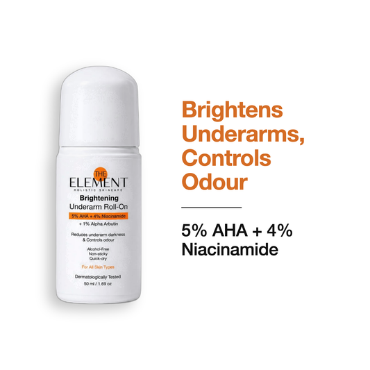 Brightens Underarms, Controls Odour — The Element