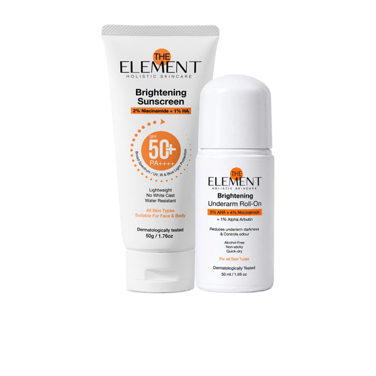 Bright & Protected Duo — Brightening Sunscreen SPF 50 + Underarm Roll-On