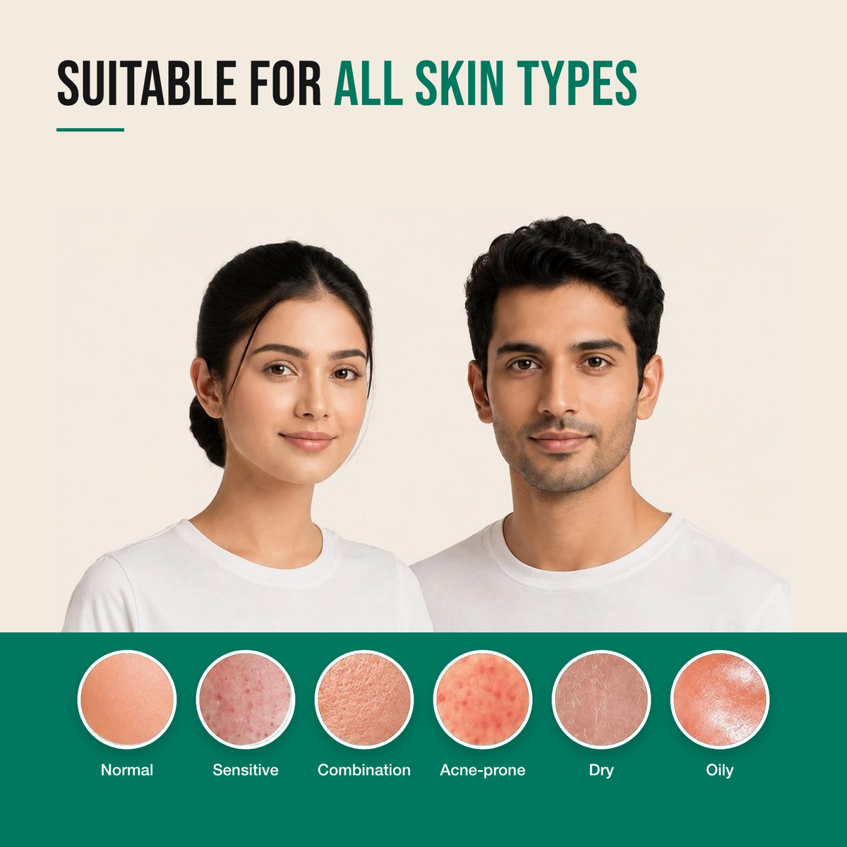 Ultimate Clear Skin Combo suits normal, sensitive, combination, acne-prone, dry and oily skin