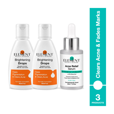 Ultimate Clear Skin Combo - 2% Salicylic Acid Serum + Skin Brightening Drops with Manjishtha & Amla