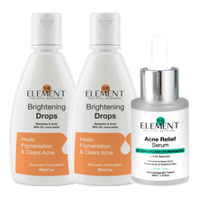 Ultimate Clear Skin Combo - 2% Salicylic Acid Serum + Skin Brightening Drops with Manjishtha & Amla